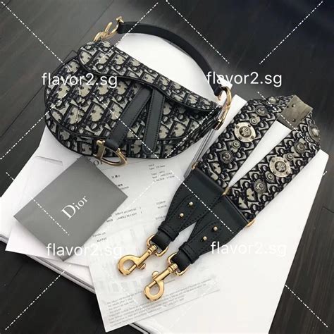 christian dior saddle strap